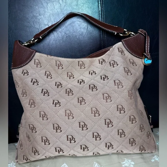 Dooney & Bourke - Large Brown& Tan Tote - EUC - Picture 1 of 16